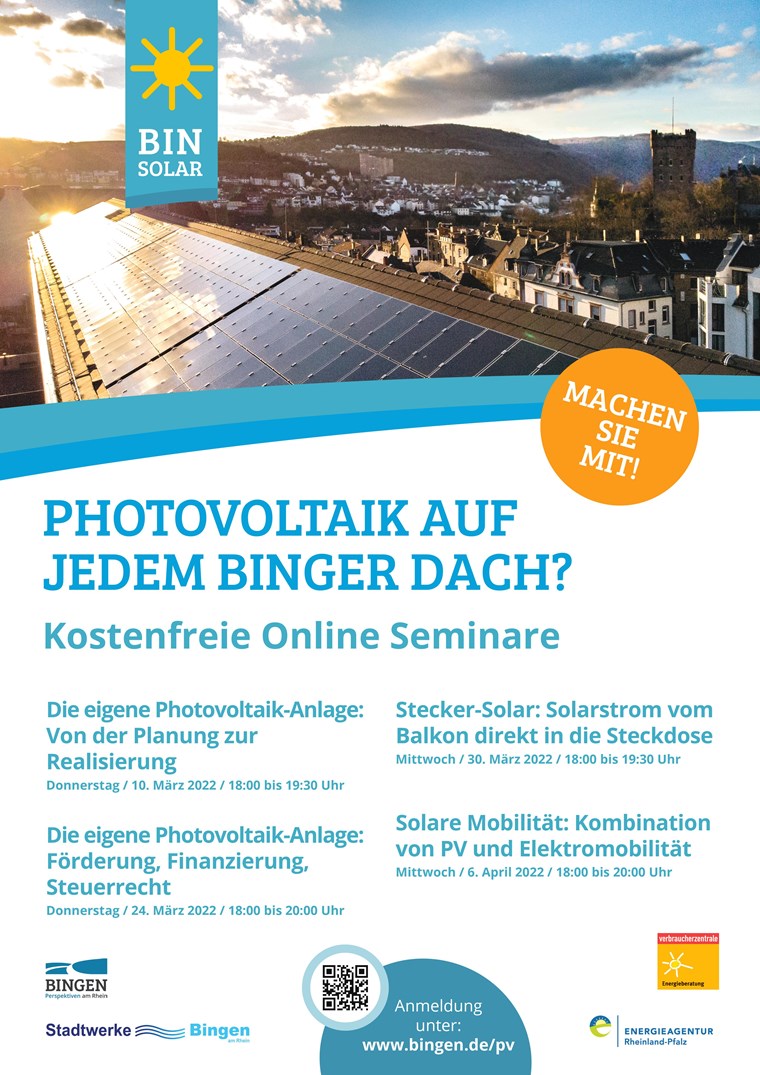 Plakat "PV-Seminare"