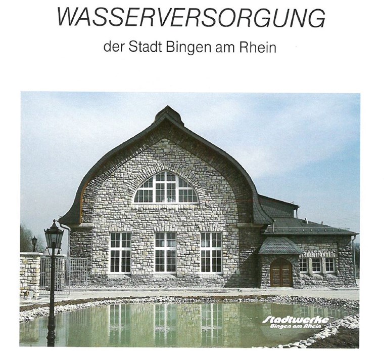 Titelbild (Ausschnitt) der Broschüre zur Wasserversorgung in Bingen