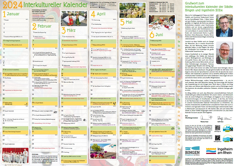 Der interkulturelle Kalender 2024