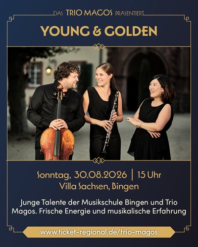 Veranstaltungsplakat Young & Golden