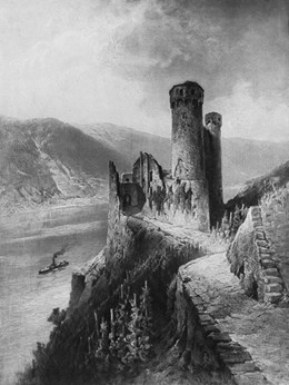 Nikolai Astudin: Ruine Ehrenfels, 1911