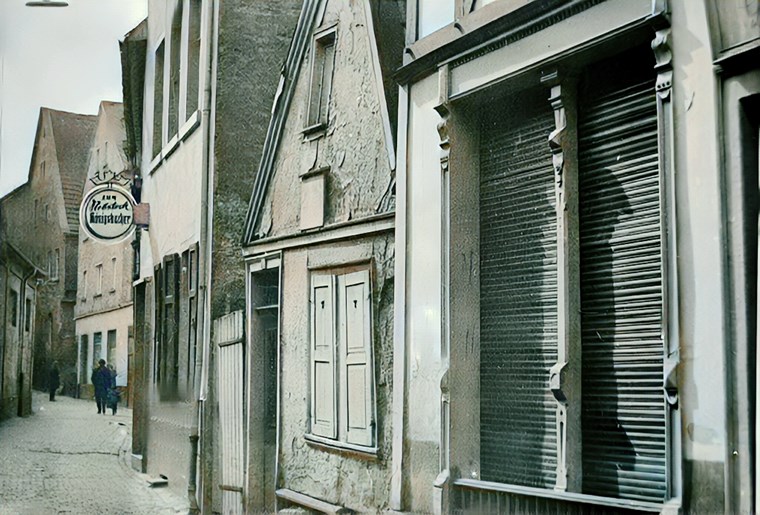 Blick in die Kaufhausgasse 1966.