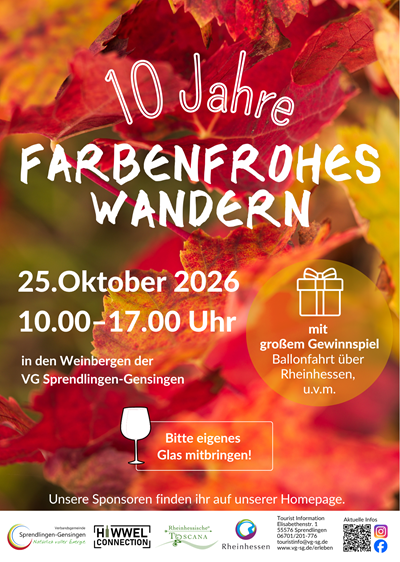 Farbenfrohes Wandern