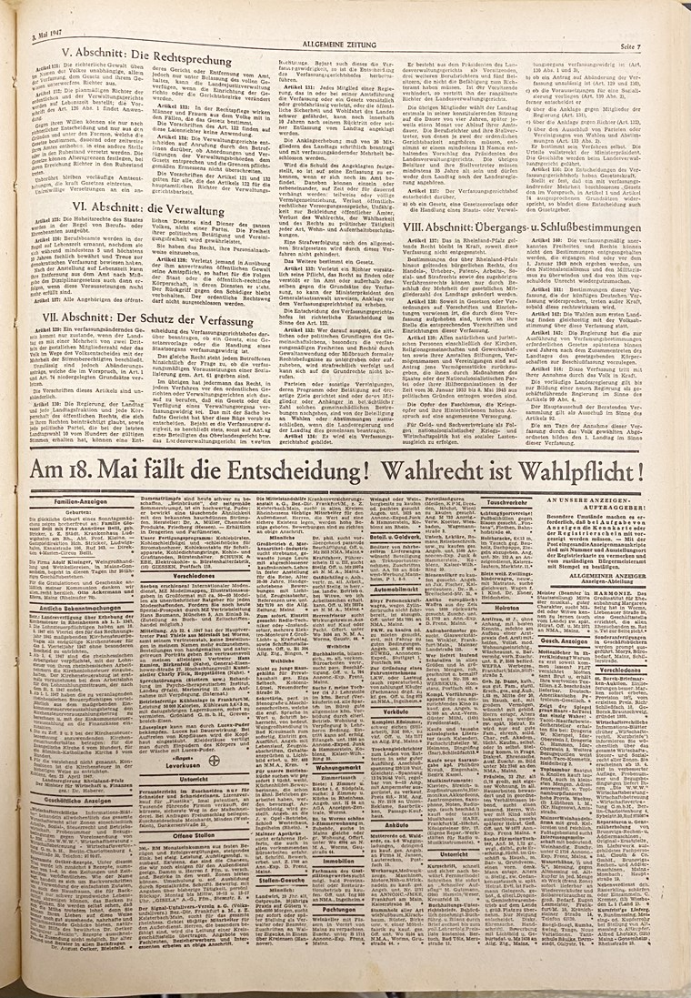Allgemeine Zeitung, 3. Mai 1947, Seite 7