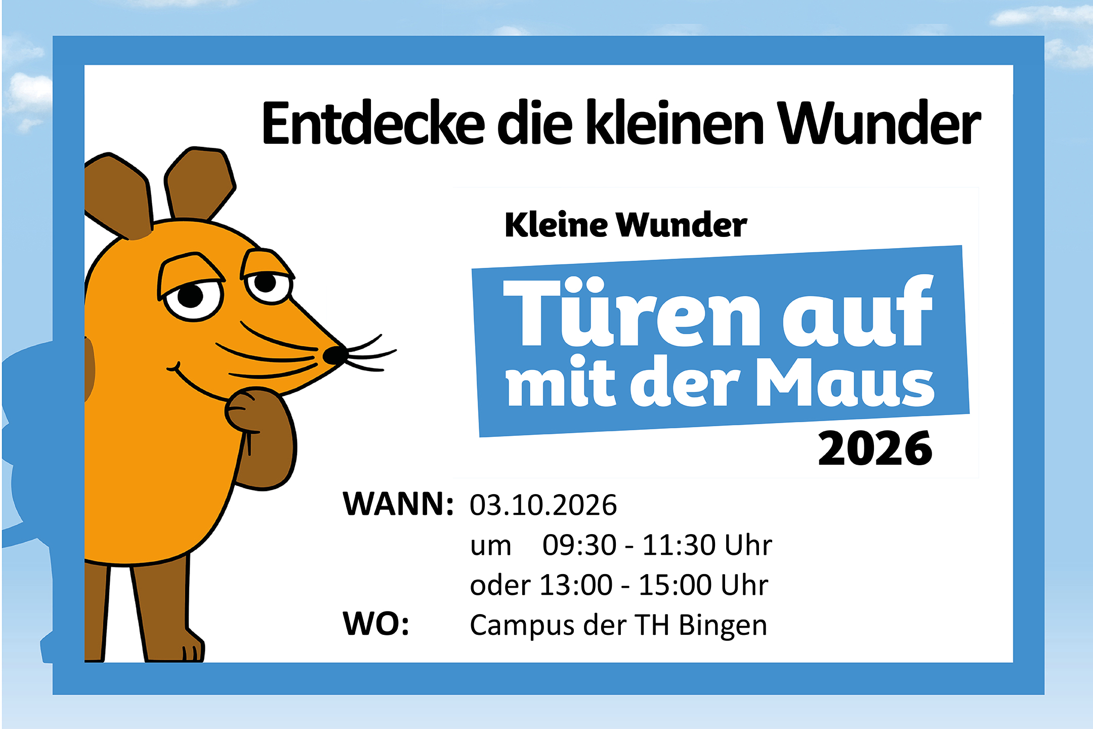 „Kleine Wunder“ an der TH Bingen beim Maus-Türöffnertag
