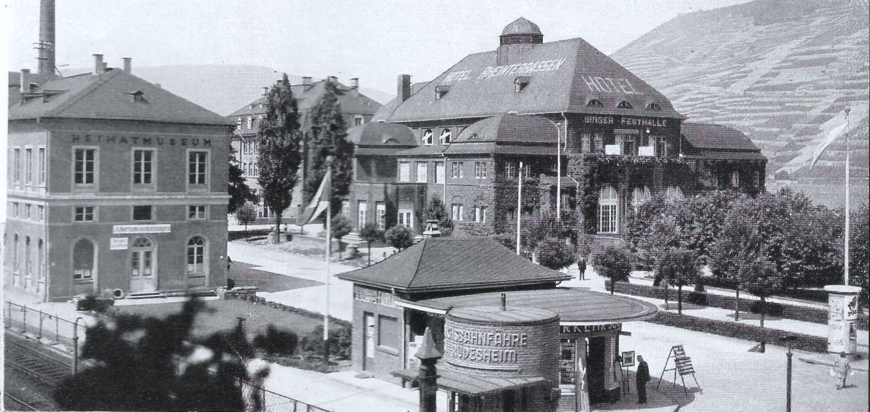 1912 gab es sogar zwei Badeanstalten im Rhein bei Bingen