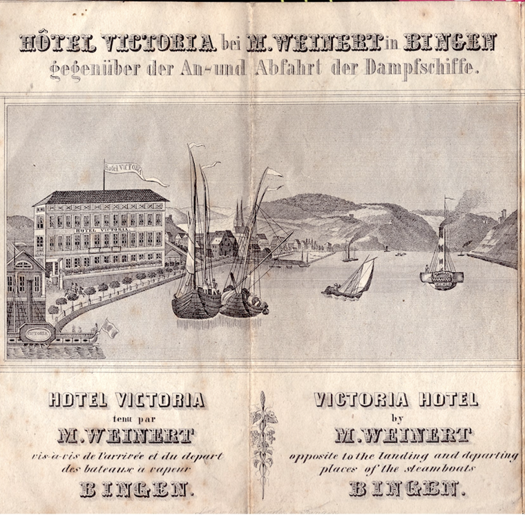 Hotel „Victoria“, Vorstadt 74-76, ca. 1850