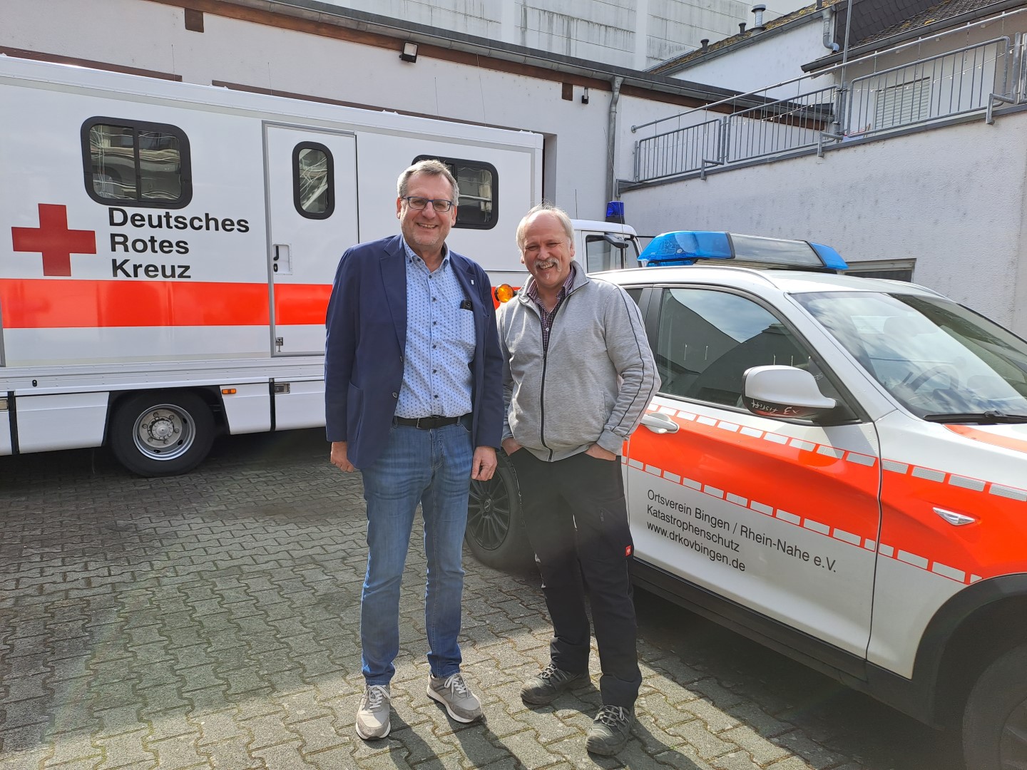 OB Thomas Feser und Bauhofleiter Peter Heyn.  |  Quelle: Stadt Bingen