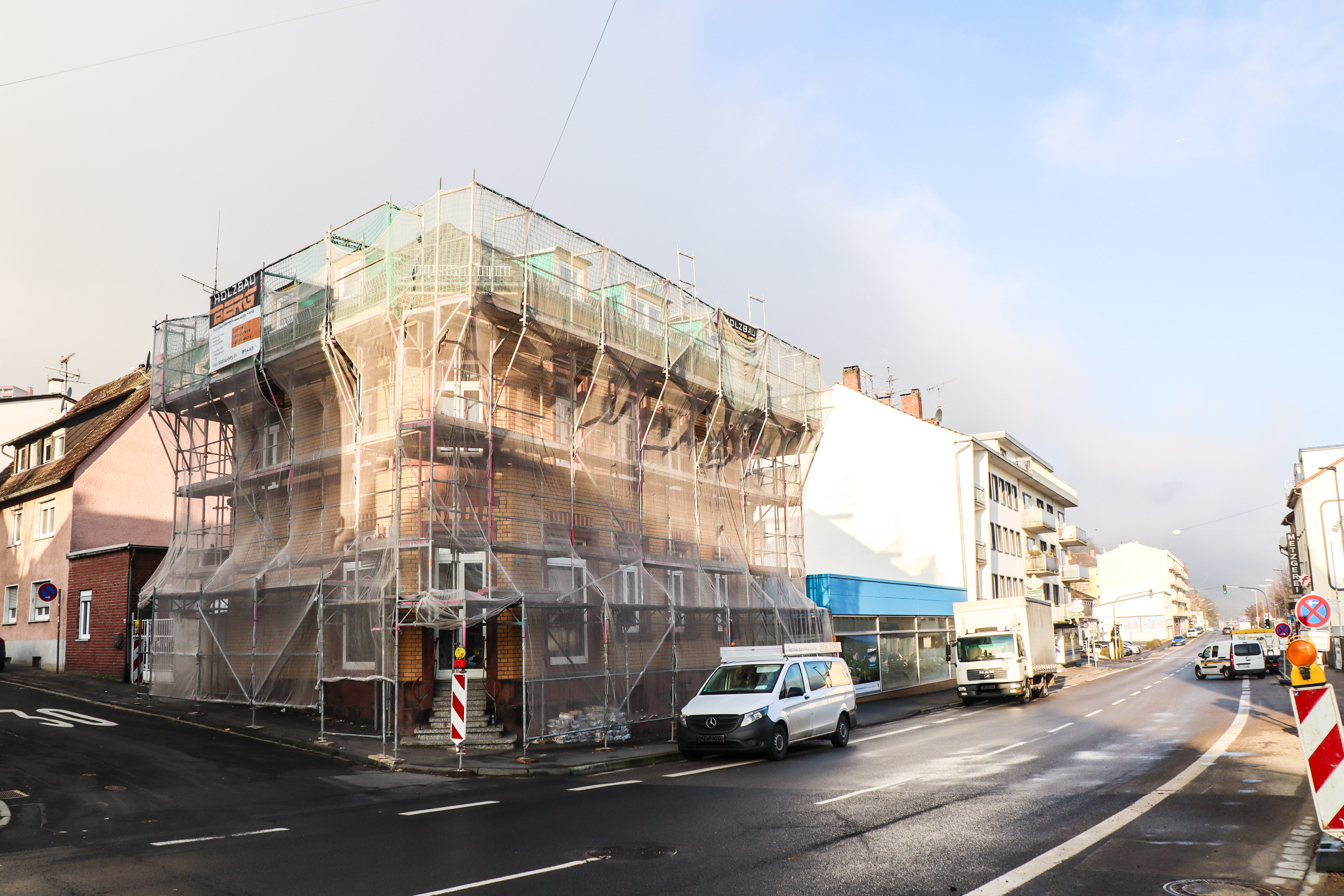 Baumaßnahme Koblenzer Straße.  
