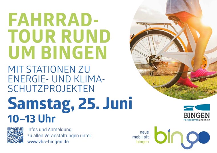 Fahrrad-Tour zu Energie- und Klimaschutzprojekten in Bingen