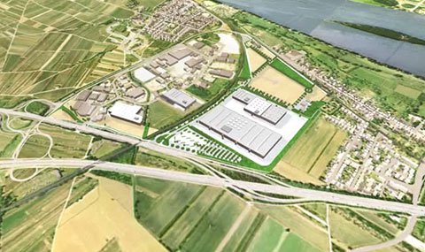 Commercial park Bingen-East / industrial and commercial area Bingen-Kempten
