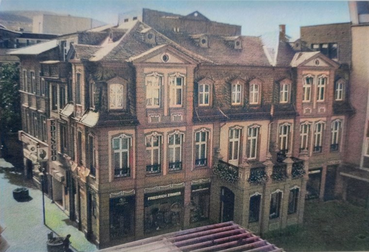 Das "Palais Puricelli" im 20. Jahrhundert als "Haus Zimmer".