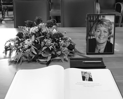 Kondolenzbuch für Birgit Collin-Langen.