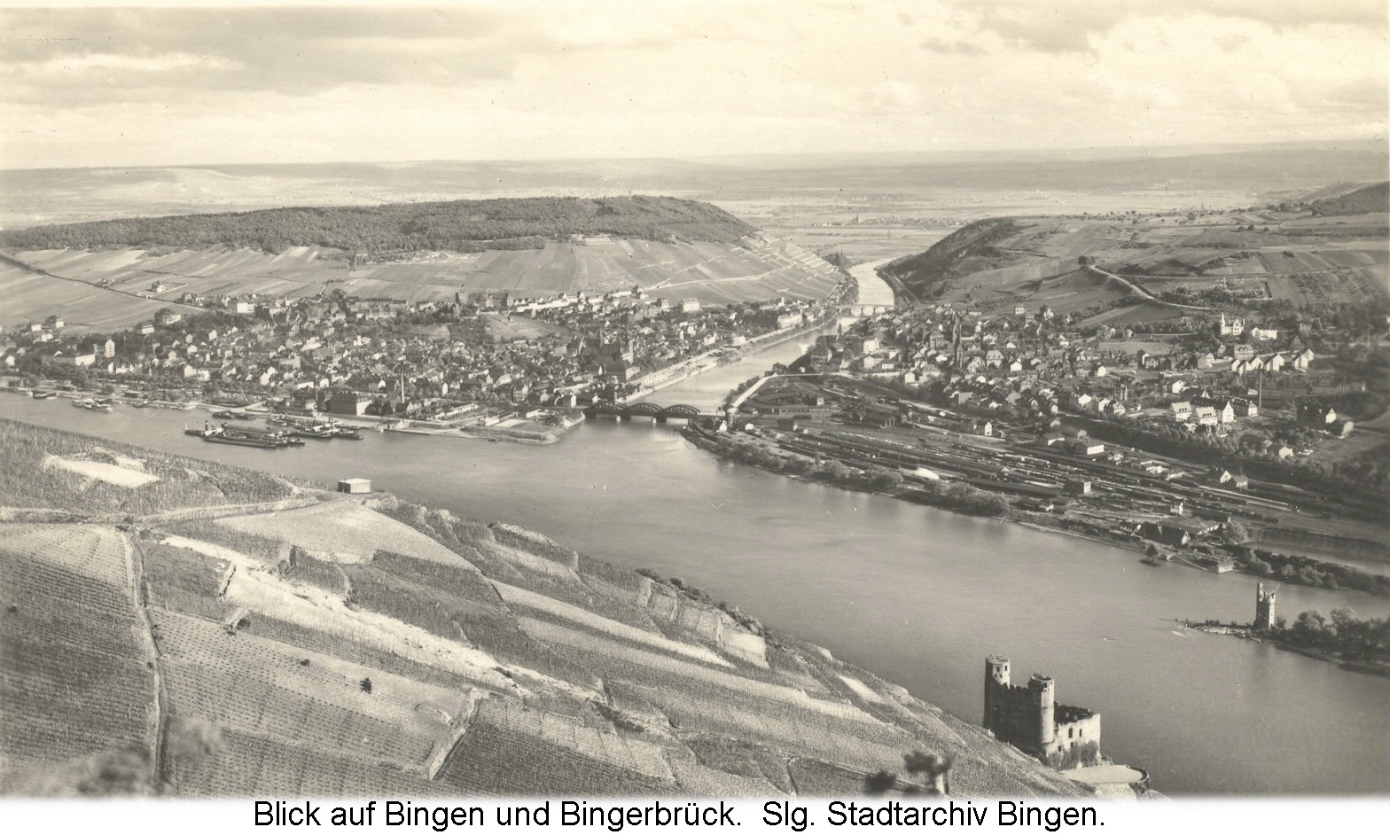 Blick auf Bingen und Bingerbrück