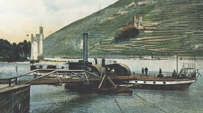 Trajekt am Hafen Bingerbrück