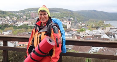 Melanie Link machte auf ihrer Reise auch in Bingen Station.