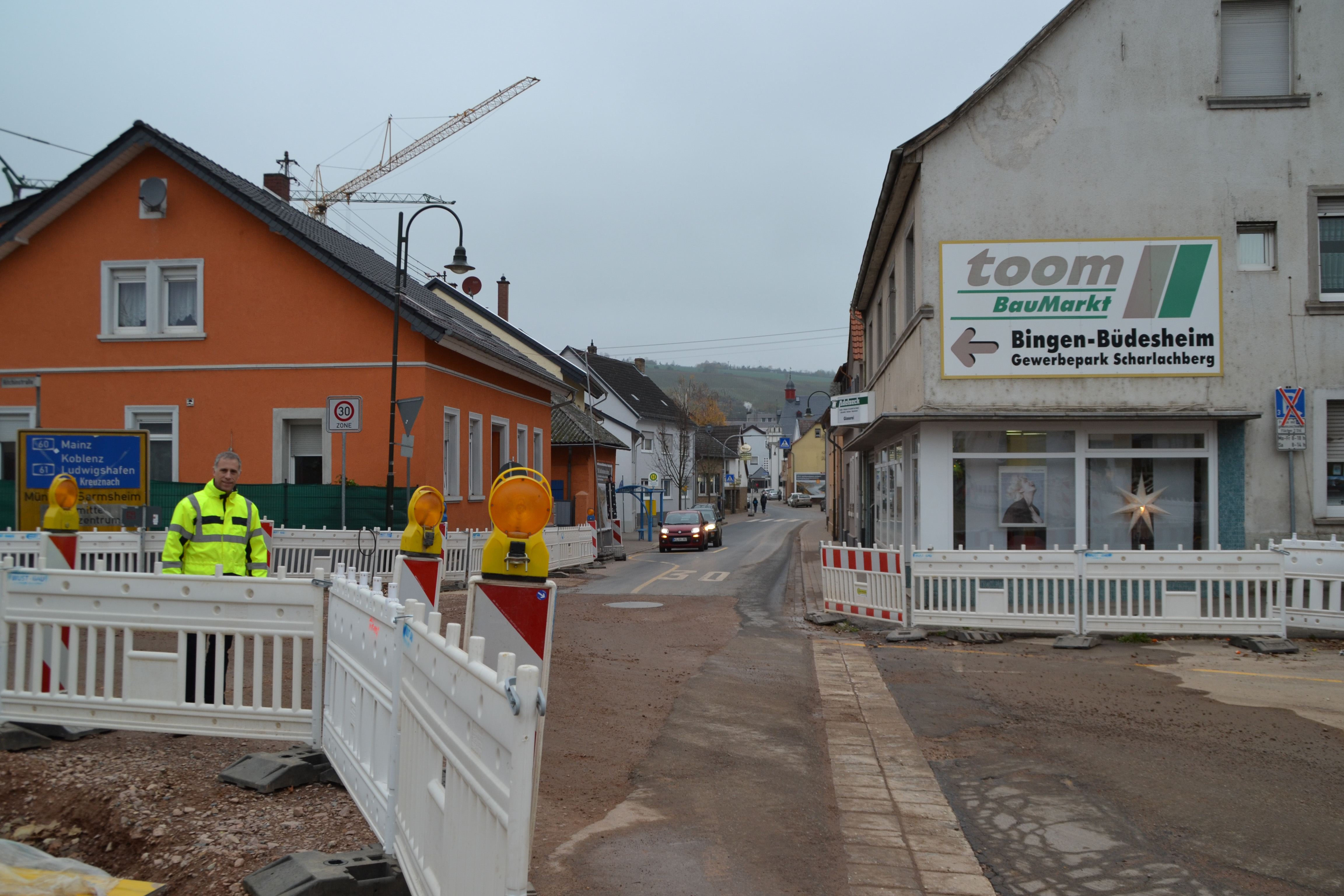 Baustelle Hitchinstraße/Saarlandstraße (2017).  