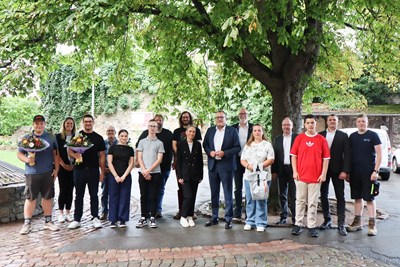 Das offizielle Begrüßungsfoto.