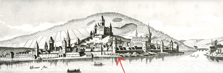 Der Löhrturm im Stich von Merian.