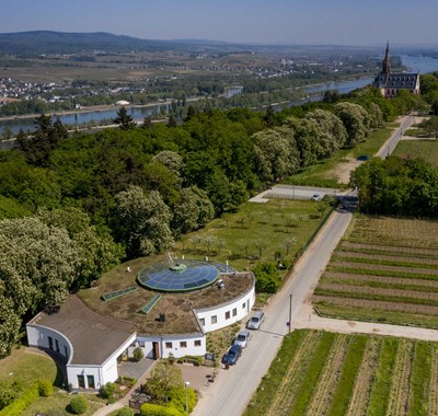 Rochusberg Hildegard Forum Panorama, Quelle Stadt Bingen, Foto Torsten Silz