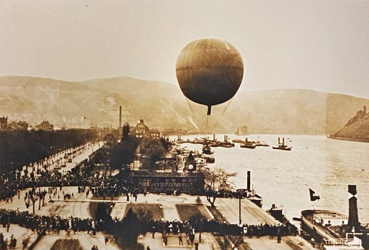 Das Binger Rheinufer vor knapp 100 Jahren
