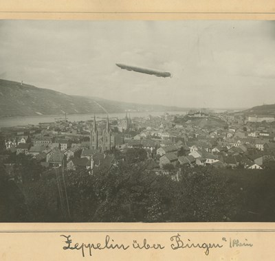 Als der Zeppelin zweimal über Bingen flog