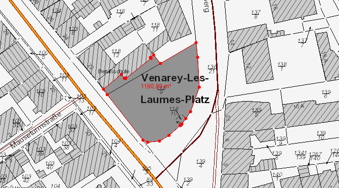 Wettbewerbsbereich Venarey-les-Laumes Platz