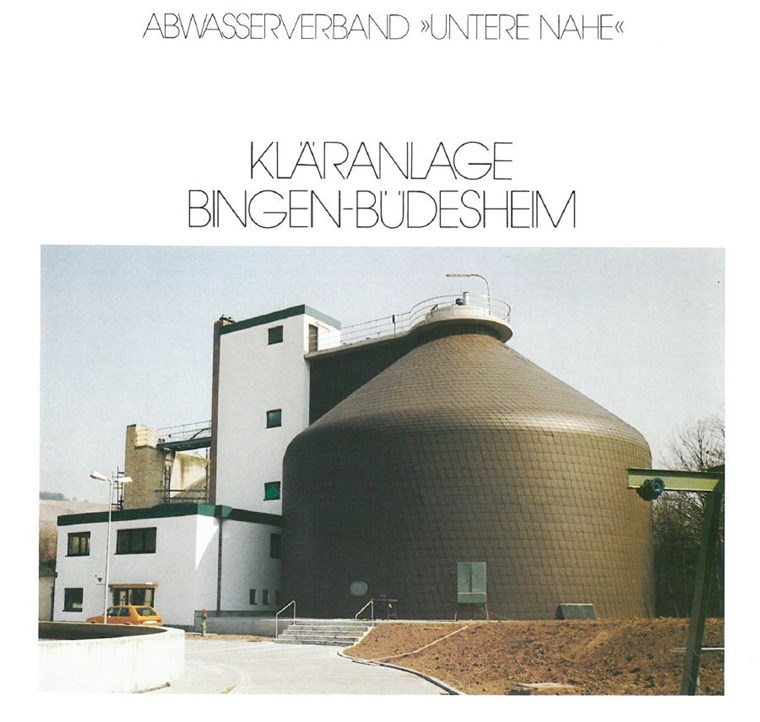 Titelbild (Ausschnitt) der Broschüre zur Kläranlage Bingen-Büdesheim