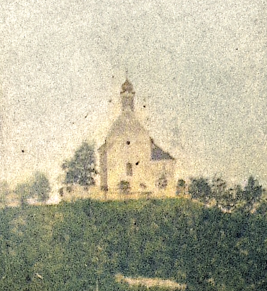 Die Rochuskapelle vor rund 140 Jahren