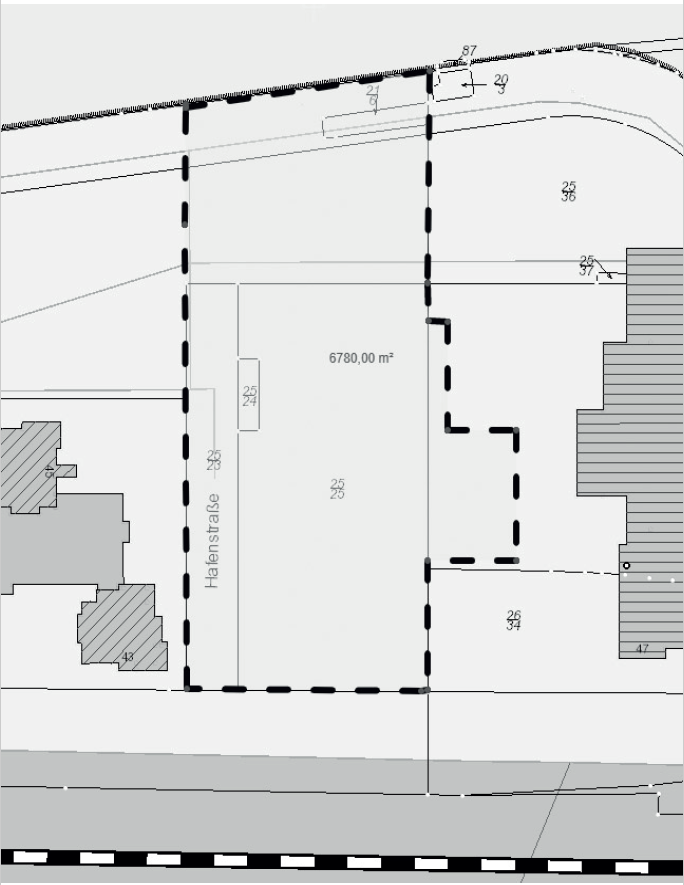 Geltungsbereich - Bebauungsplan (BO) Hafen, 2. Änderung (Nr. 110.2) in Bingen Stadt