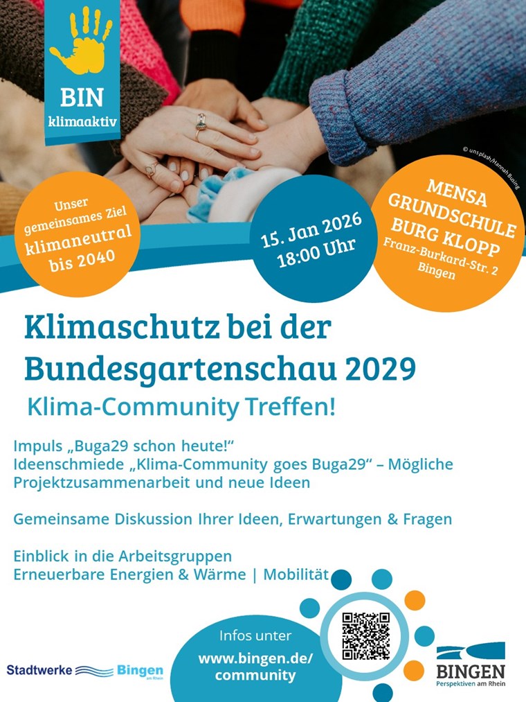 Plakat Klima-Community-Treffen
