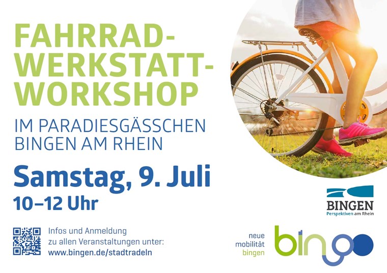 Plakat "Fahrrad-Werkstatt-Workshop"