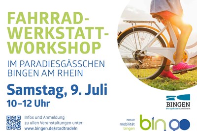 Plakat "Fahrrad-Werkstatt-Workshop"