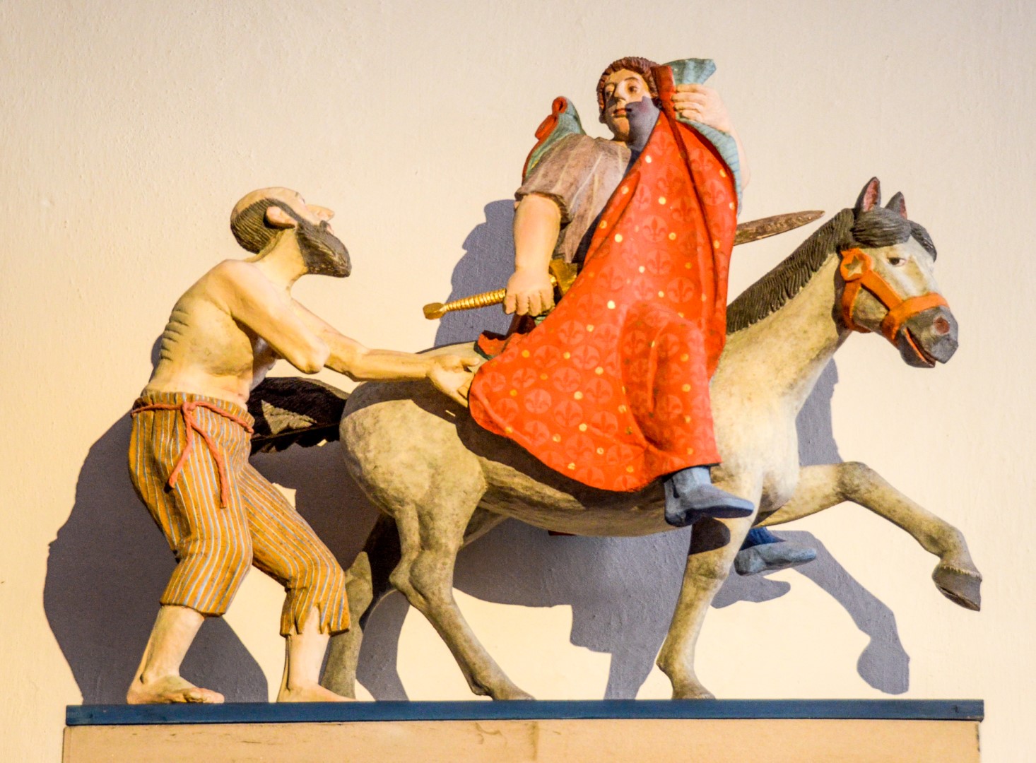 Martinsgruppe in der Binger Basilika