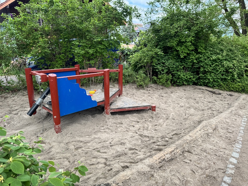Der Sand ist wieder am richtigen Platz.