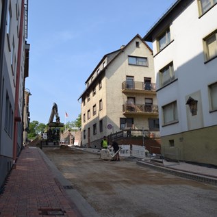 Baumaßnahme Mariahilfstraße (2019).  