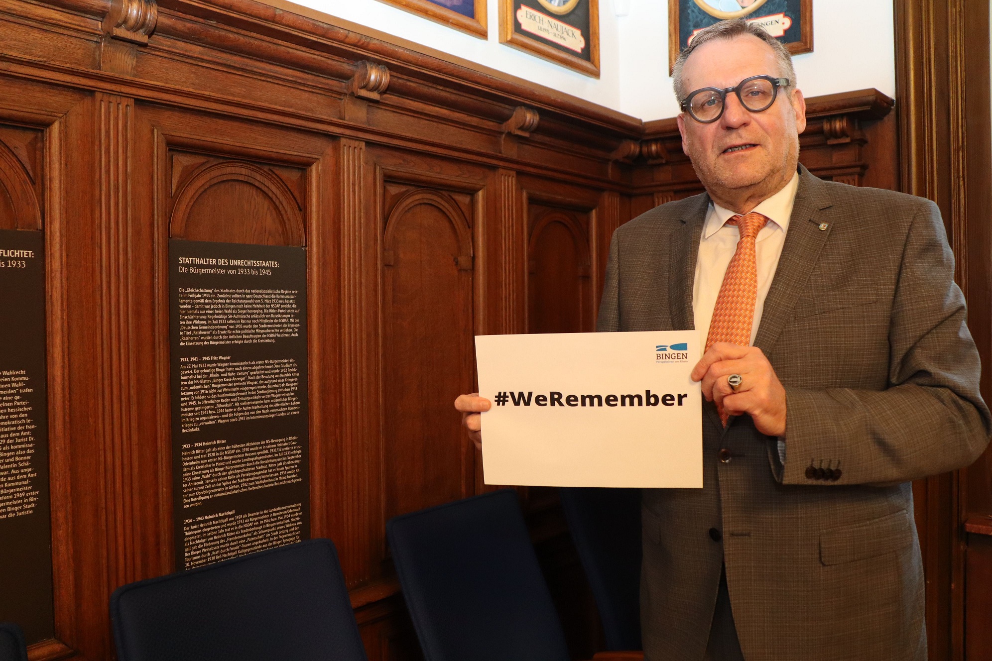 Oberbürgermeister Thomas Feser unterstützt die digitale Erinnerungsaktion zum 27. Januar, dem Tag des Gedenkens an die Opfer des Nationalsozialismus.