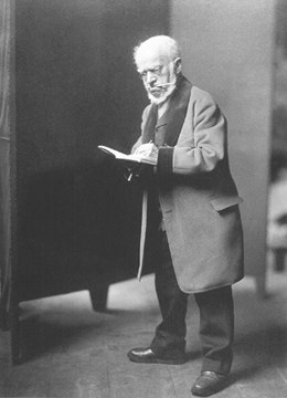 Adolf von Menzel porträtiert von Jacob Hilsdorf
