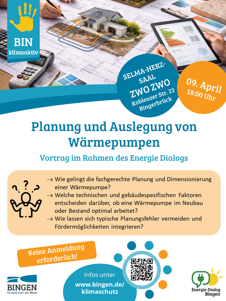 Plakat Planung und Auslegung Wärmepumpe