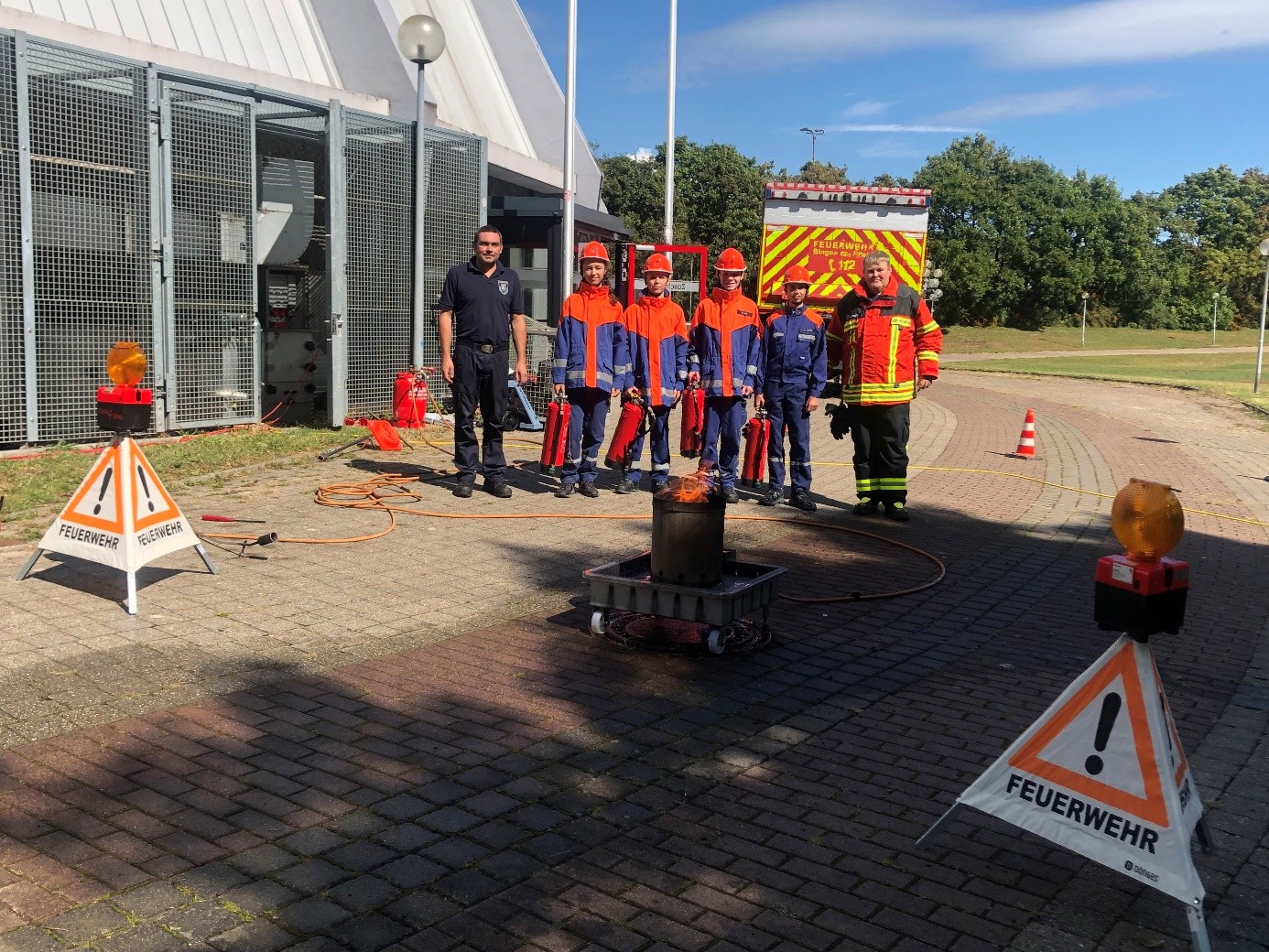 Die Jugendfeuerwehr gab beim EASI-Tag spannende Einblicke.