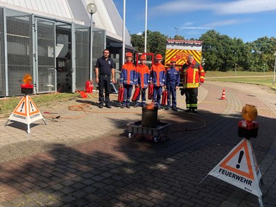 Die Jugendfeuerwehr gab beim EASI-Tag spannende Einblicke.