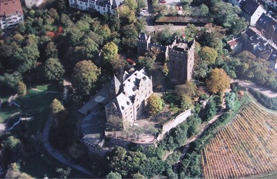 Luftaufnahme Burg Klopp.