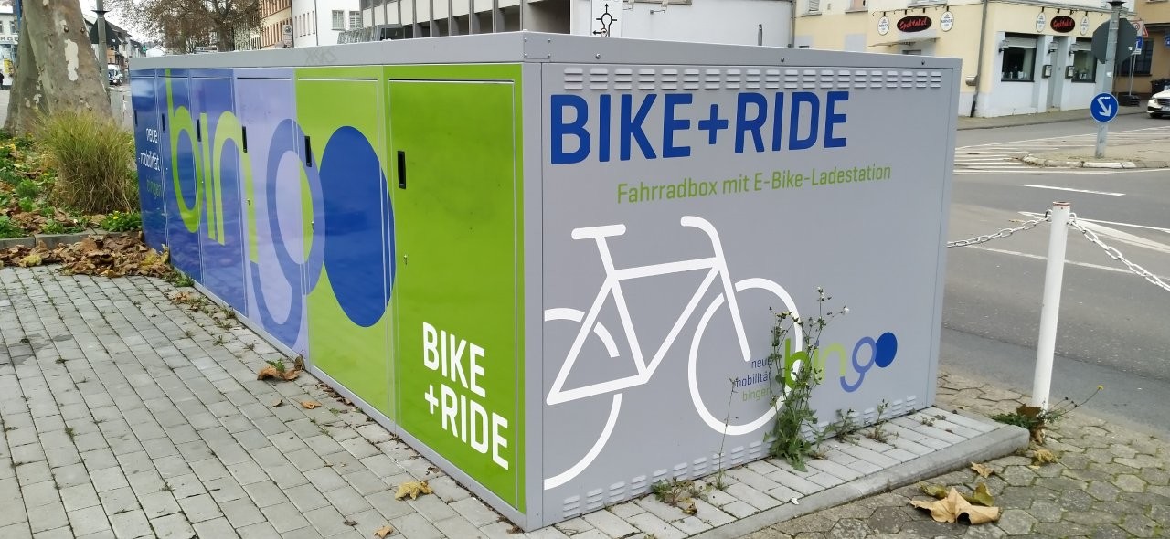 Die Radbboxen am Fruchtmarkt.
