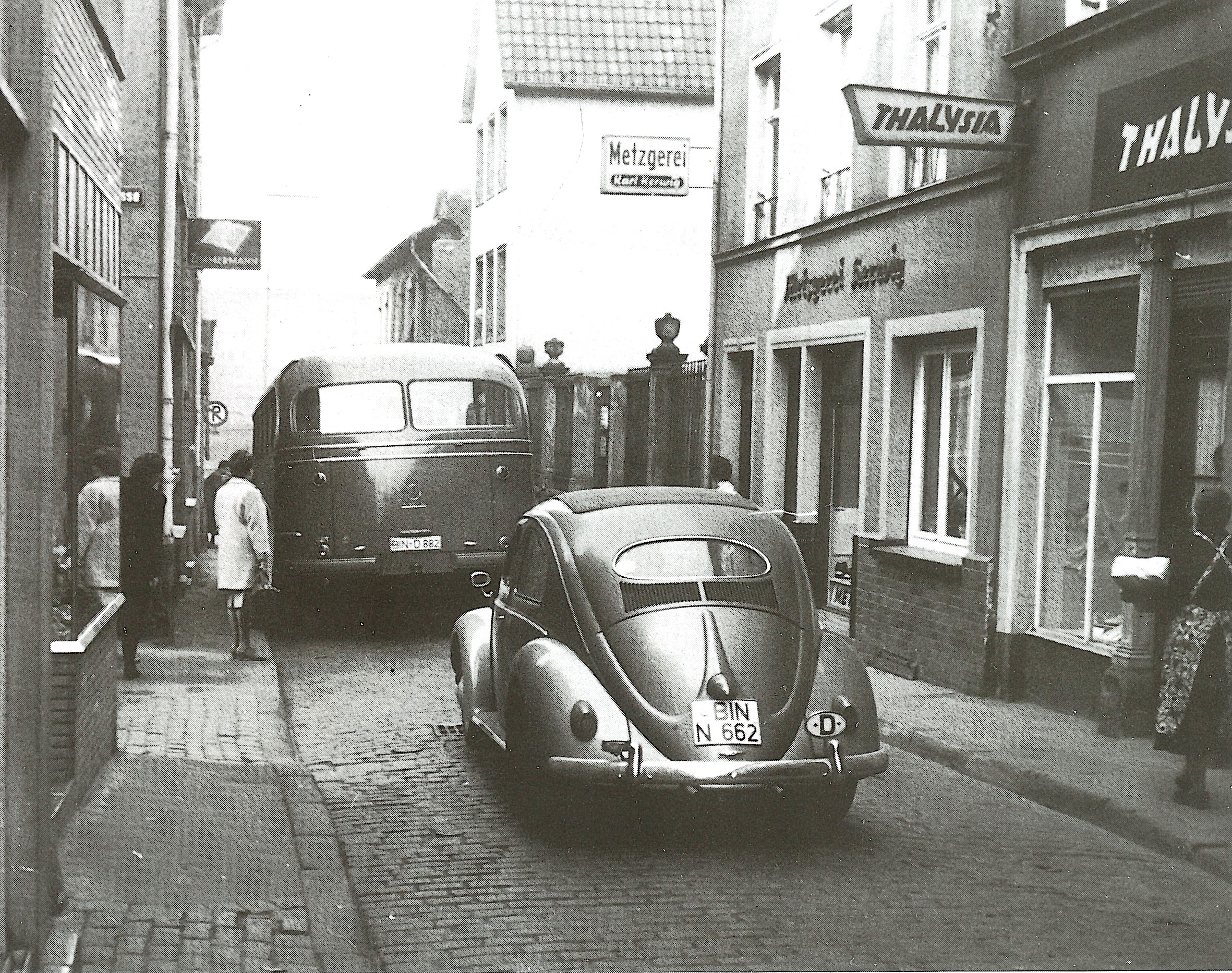 Die Kirchstraße in den 1960er Jahren