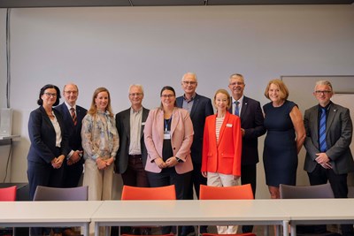 Prof. Dr. A. Liersch, Prof. Dr. H. te Heesen, Prof. Dr. K. Dahm, Prof. Dr. rer. nat. U. Weber, Dr. T. Müller, Prof. Dr. K. Stoffel, Prof. Dr. D. Schumann, Prof. Dr.-Ing. H.-J. Schmidt, Prof. Dr. A. Mehler-Bicher und Prof. Dr.-Ing. habil. P. Starke (v. li.)
