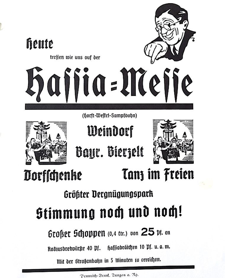Werbung für die Hassia-Messe