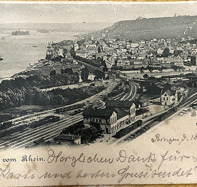 Blick auf das Rhein-Nahe-Eck vor ca. 140 Jahren