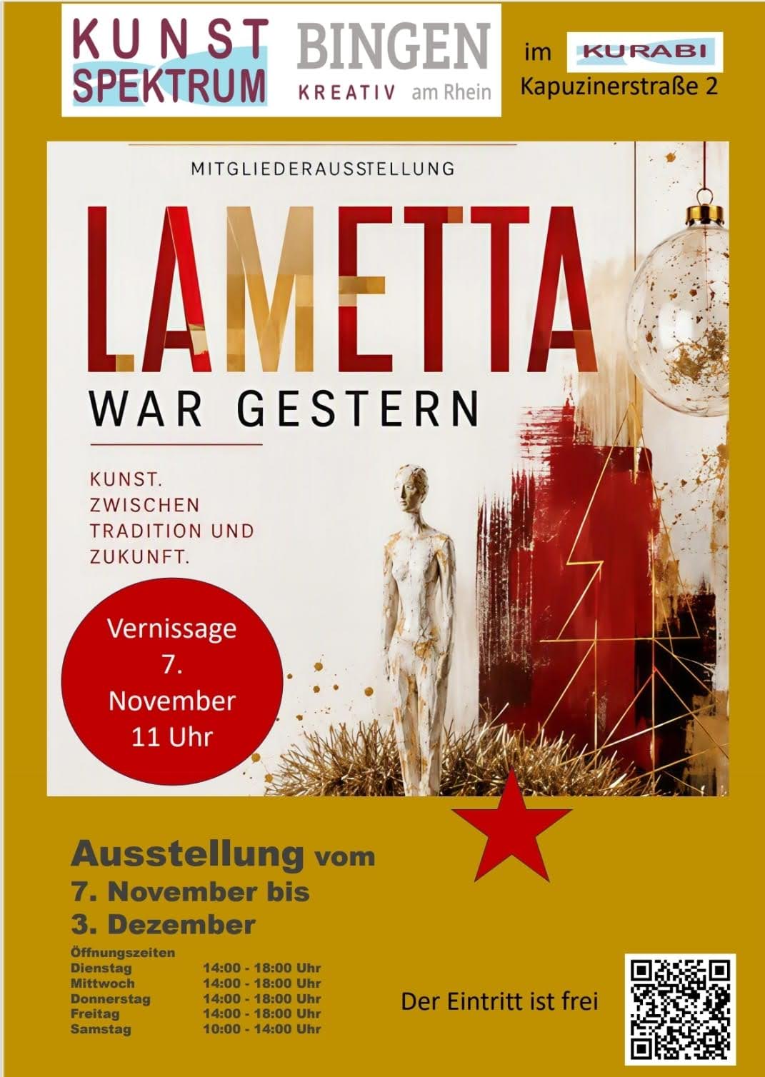 LAMETTA WAR GESTERN - Eine Kunstausstellung zur Adventszeit