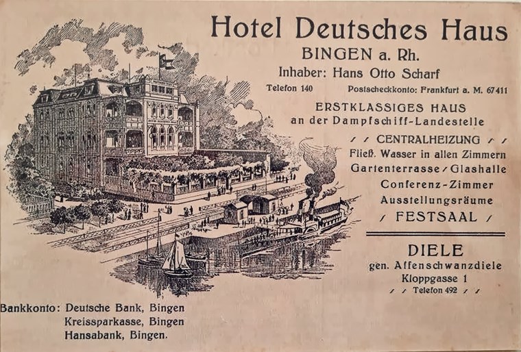 Eine Anzeige des Deutschen Hauses, Datum unbekannt.