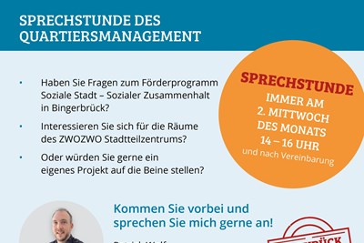 Sharepic Sprechstunde Quartiersmanagement Sharepic Sprechstunde Quartiersmanagement